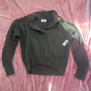 Old Navy Dark Green Cowl Neck Sweater